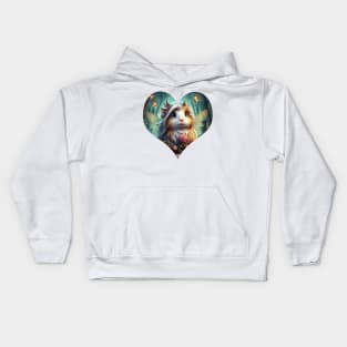 Guinea Pig Fairy Heart Kids Hoodie